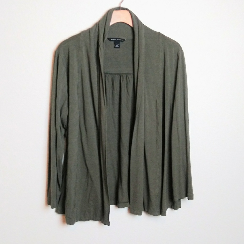 Banana Republic Army Green Cardigan SZ L
